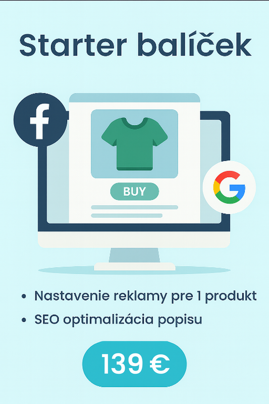 Starter balíček – reklama pre 1 produkt